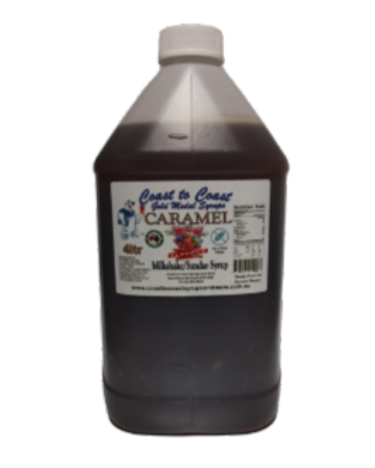 #4 Caramel, Milkshake/Sundae toppings 4ltr, Coast to Coast Gold Medal Syrups®