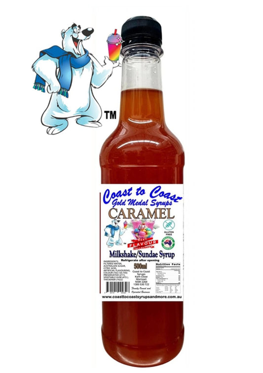 #1 Caramel, Milkshake/Sundae toppings 500ml, Coast to Coast Gold Medal Syrups®
