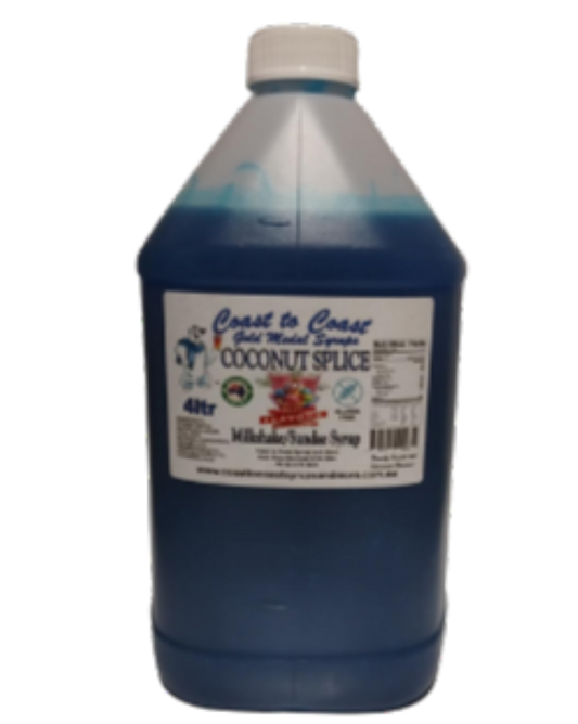 #4 Coconut Splice, Milkshake/Sundae Toppings 4ltr, Coast to Coast Gold Medal Syrups®
