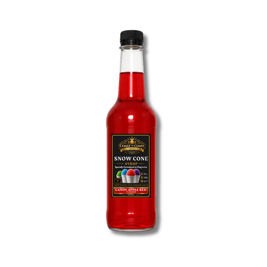 Candy Apple Red Snow Cone Syrups 250ml - Coast to Coast Gold Medal Syrups®