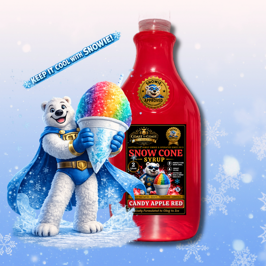 Candy Apple Red Snow Cone Syrups 2ltr - Coast to Coast Gold Medal Syrups®