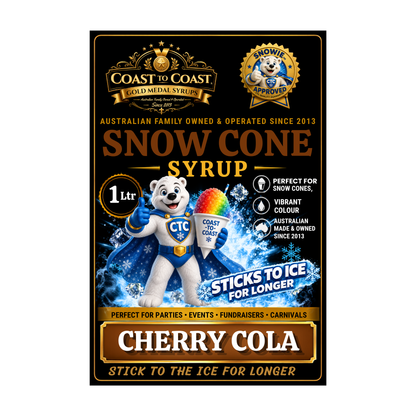 Cherry Cola Snow Cone Syrups 1ltr - Coast to Coast Gold Medal Syrups®