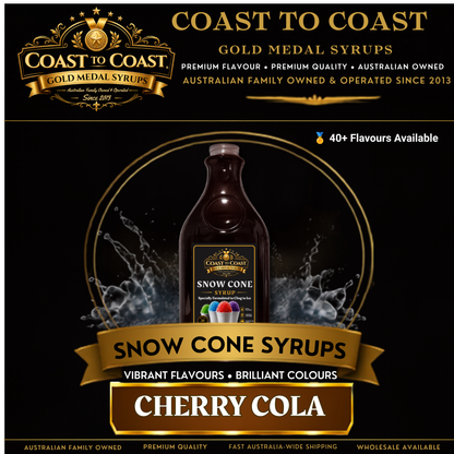 Cherry Cola Snow Cone Syrups 2ltr - Coast to Coast Gold Medal Syrups®