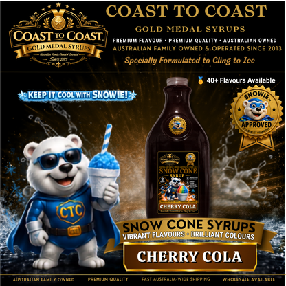 Cherry Cola Snow Cone Syrups 2ltr - Coast to Coast Gold Medal Syrups®