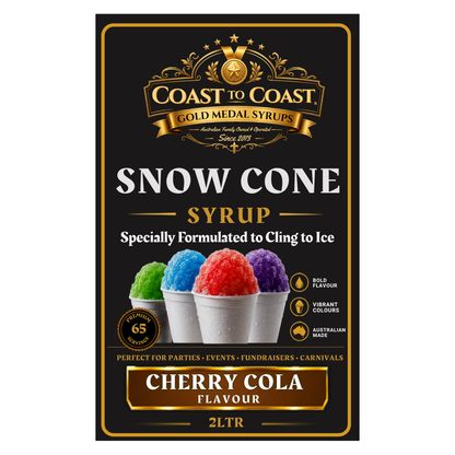 Cherry Cola Snow Cone Syrups 2ltr - Coast to Coast Gold Medal Syrups®