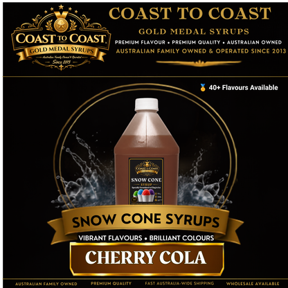 Cherry Cola Snow Cone Syrups 4ltr - Coast to Coast Gold Medal Syrups®