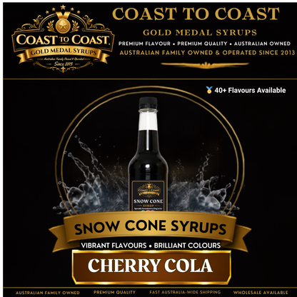 Cherry Cola Snow Cone Syrups 750ml - Coast to Coast Gold Medal Syrups®