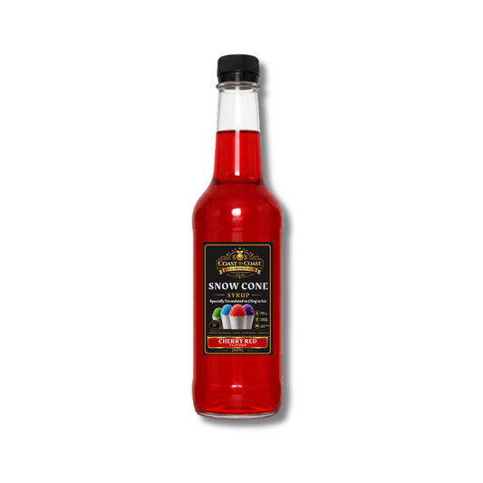 Cherry Red Snow Cone Syrups 250ml - Coast to Coast Gold Medal Syrups®