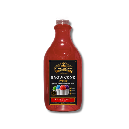 Cherry Red Snow Cone Syrups 2ltr - Coast to Coast Gold Medal Syrups®