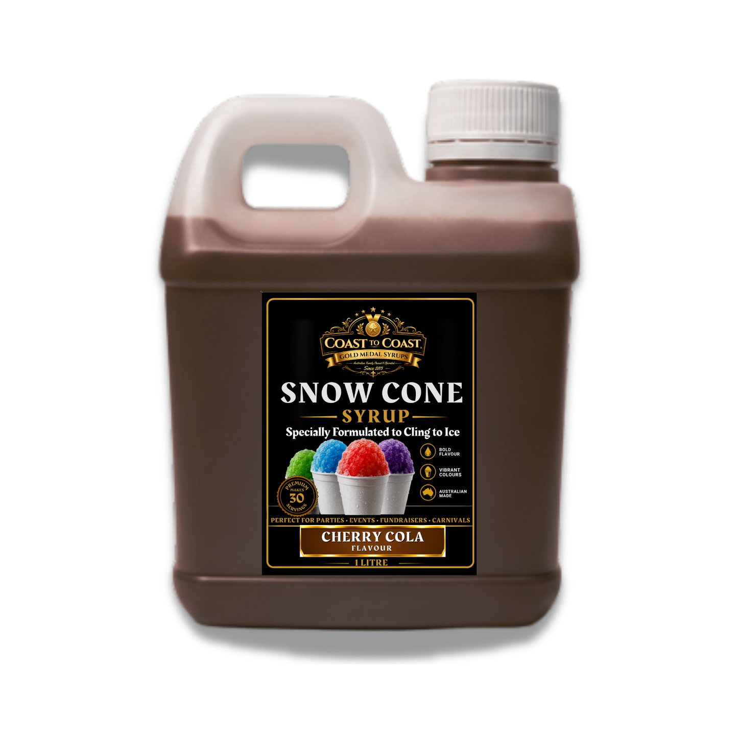 Cherry Cola Snow Cone Syrups 1ltr - Coast to Coast Gold Medal Syrups®