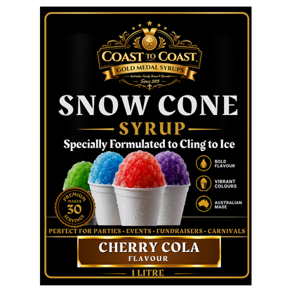 Cherry Cola Snow Cone Syrups 1ltr - Coast to Coast Gold Medal Syrups®