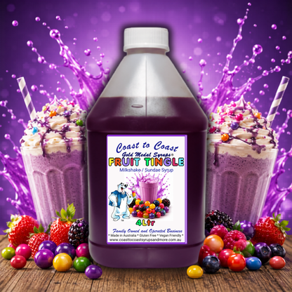 #4 Fruit Tingle, Milkshake/Sundae Toppings 4ltr, Fruit Tingle, Coast to Coast Gold Medal Syrups®