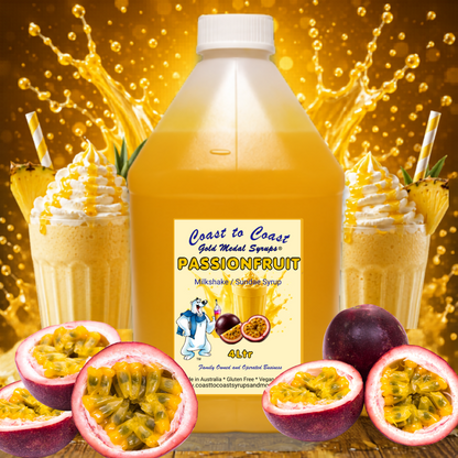 #4 Passionfruit, Milkshake/Sundae Toppings 4ltr, Coast to Coast Gold Medal Syrups®