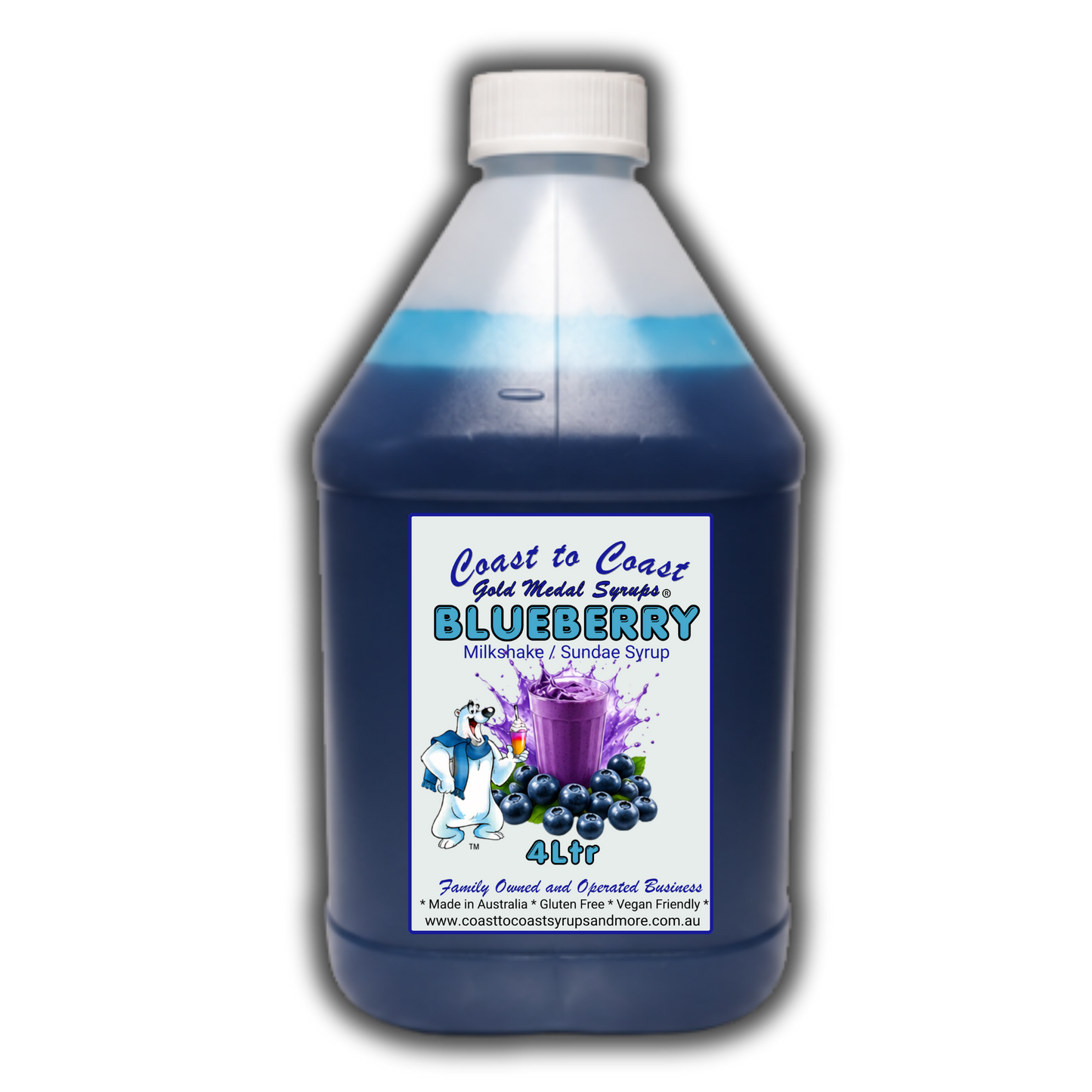 #4 Blueberry, Milkshake/Sundae Toppings 4ltr, Coast to Coast Gold Medal Syrups®