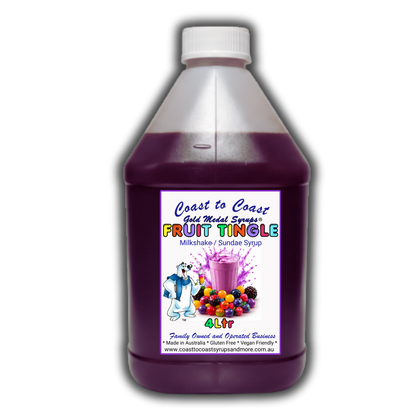 #4 Fruit Tingle, Milkshake/Sundae Toppings 4ltr, Fruit Tingle, Coast to Coast Gold Medal Syrups®