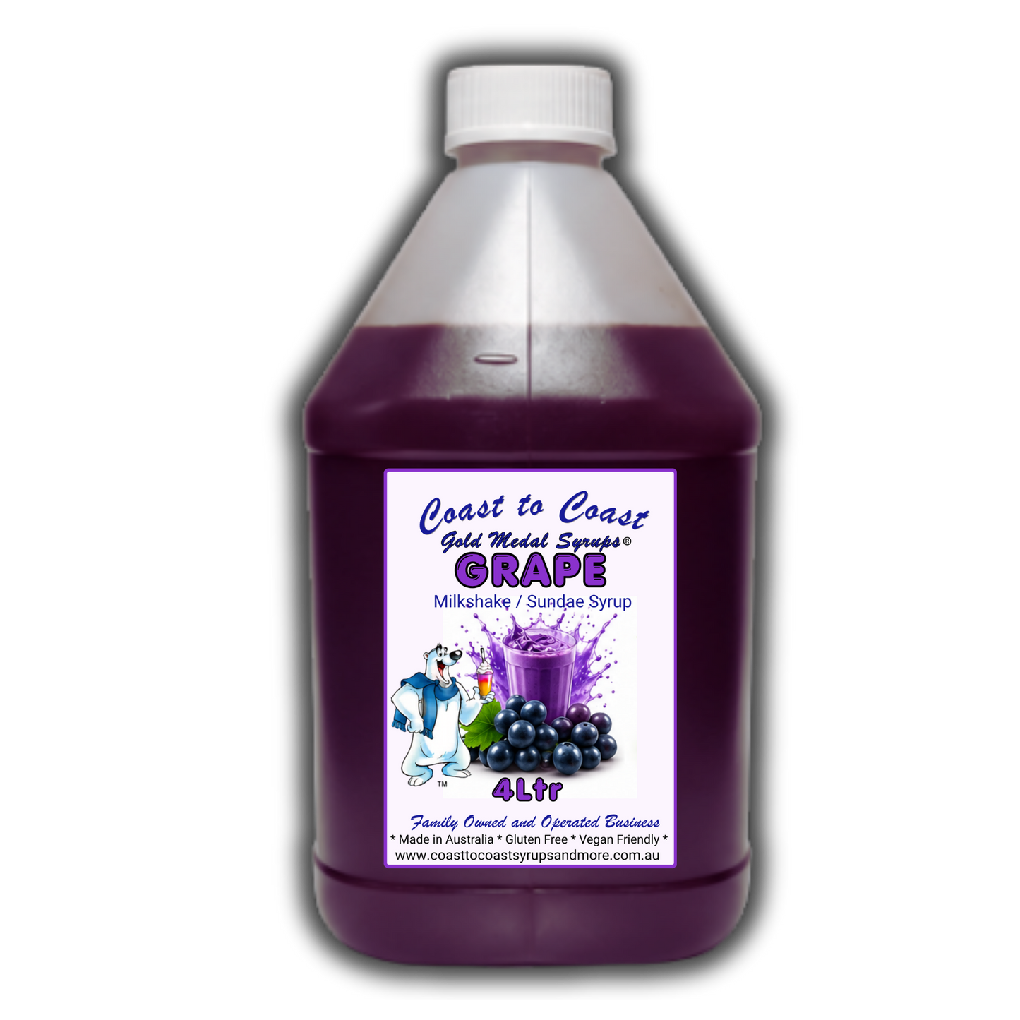 #4 Grape, Milkshake/Sundae Toppings 4ltr, Coast to Coast Gold Medal Syrups®