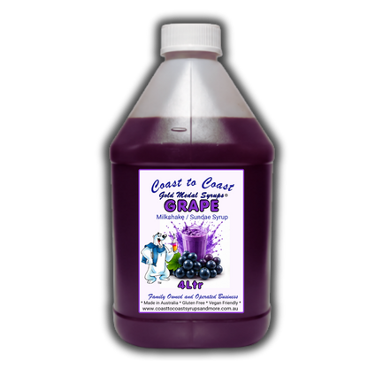 #4 Grape, Milkshake/Sundae Toppings 4ltr, Coast to Coast Gold Medal Syrups®