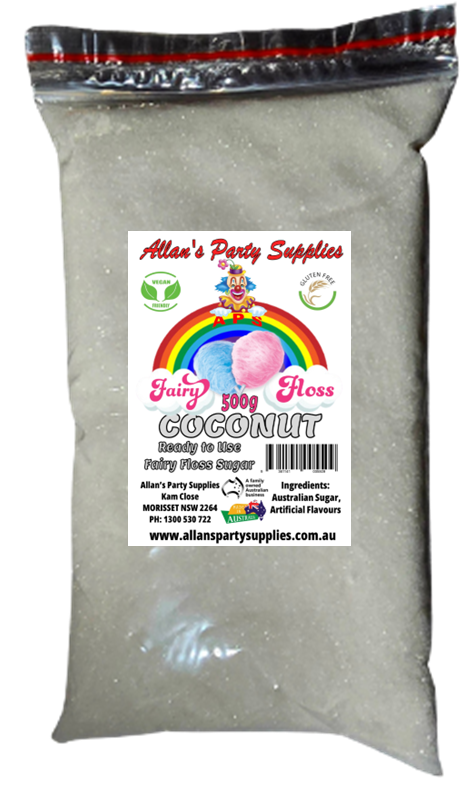 #2 APS, Ready to use Fairy Floss Sugar, 500g Bags, You Choose Your Flavours