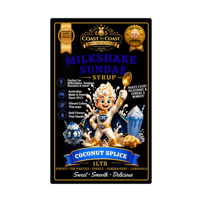 Coconut Splice, Milkshake/Sundae toppings 1ltr - Coast to Coast Gold Medal Syrups®