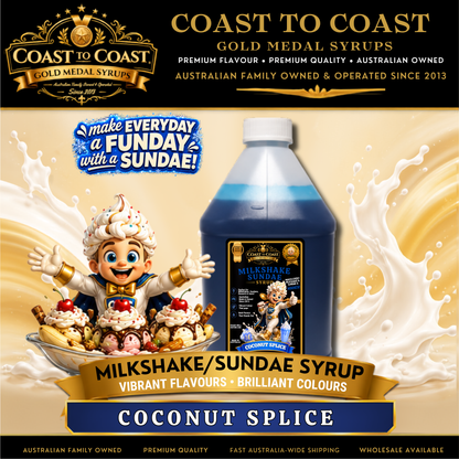 Coconut Splice, Milkshake-Sundae Toppings 4lt - Coast to Coast Gold Medal Syrups®