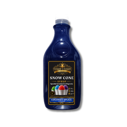 Coconut Slice Snow Cone Syrups 2ltr - Coast to Coast Gold Medal Syrups®