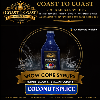 Coconut Slice Snow Cone Syrups 2ltr - Coast to Coast Gold Medal Syrups®