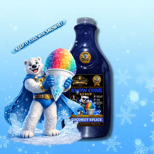 Coconut Slice Snow Cone Syrups 2ltr - Coast to Coast Gold Medal Syrups®