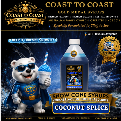 Coconut Splice Snow Cone Syrups 4ltr - Coast to Coast Gold Medal Syrups®
