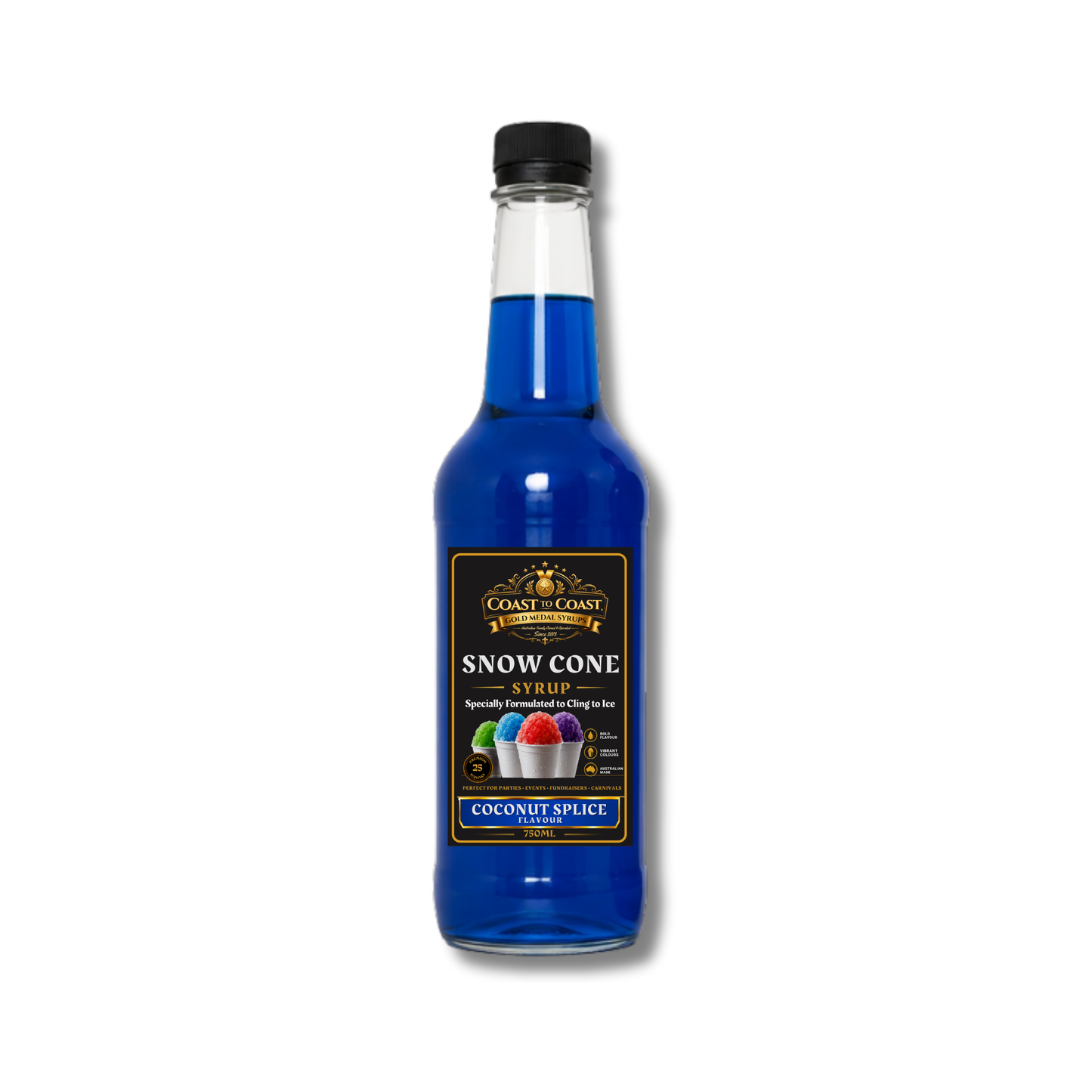Coconut Splice Snow Cone Syrups 750ml - Coast to Coast Gold Medal Syrups®