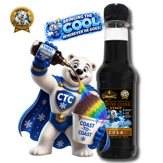 Cola Snow Cone Syrups 250ml - Coast to Coast Gold Medal Syrups®