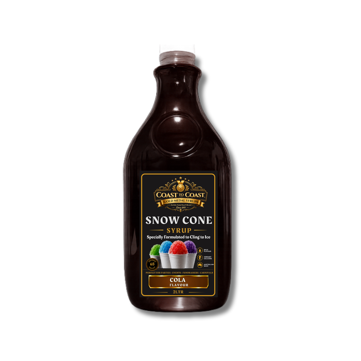 Cola Snow Cone Syrups 2ltr - Coast to Coast Gold Medal Syrups®