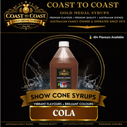Cola Snow Cone Syrups 4ltr - Coast to Coast Gold Medal Syrups®