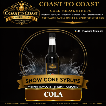 Cola Snow Cone Syrups 750ml - Coast to Coast Gold Medal Syrups®