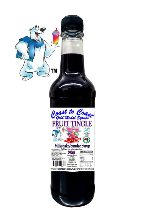 #1 Fruit Tingle, Milkshake/Sundae toppings 500ml, Coast to Coast Gold Medal Syrups®