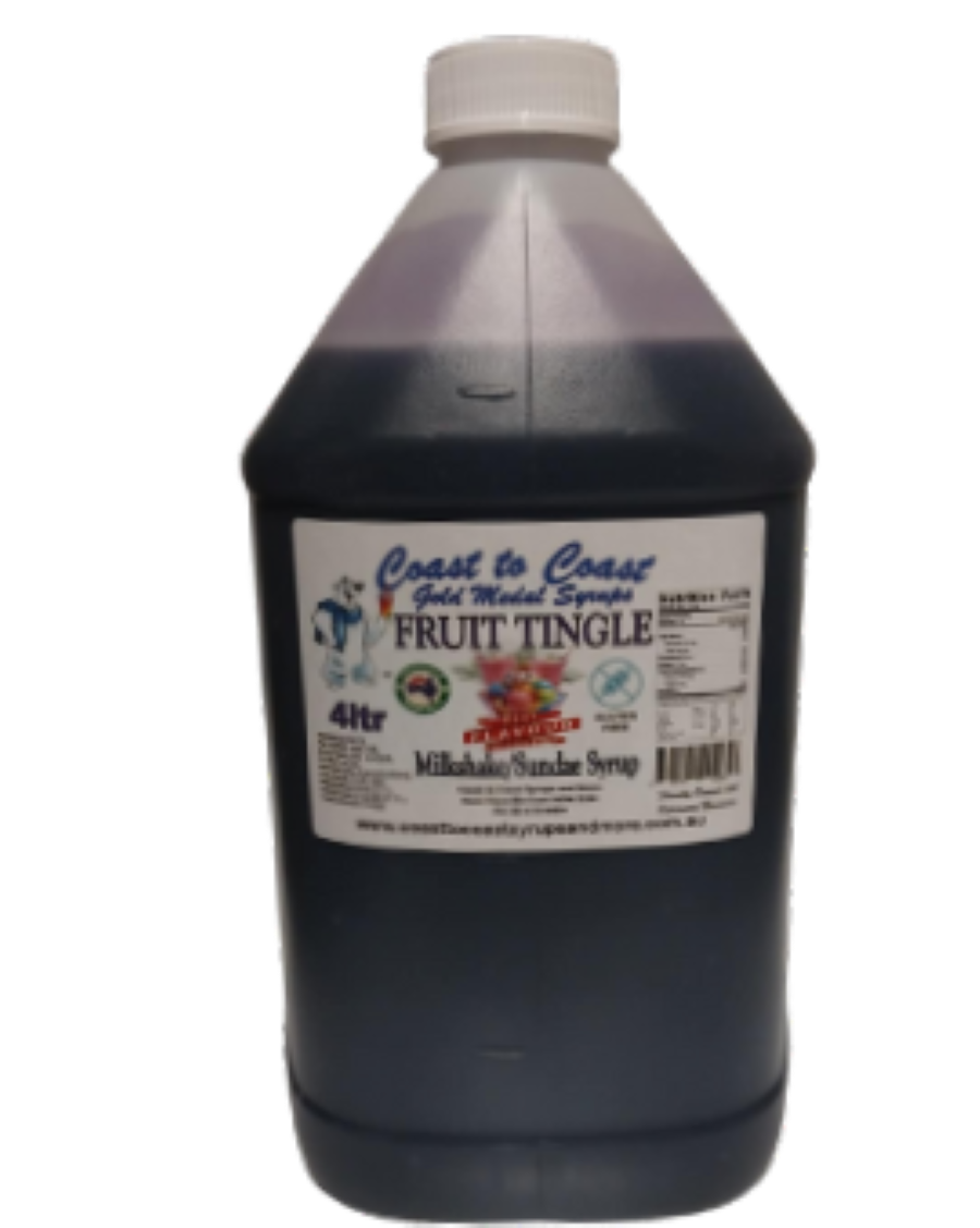 #4 Fruit Tingle, Milkshake/Sundae Toppings 4ltr, Fruit Tingle, Coast to Coast Gold Medal Syrups®