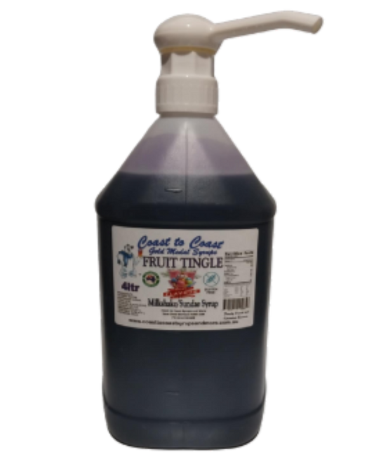 #4 Fruit Tingle, Milkshake/Sundae Toppings 4ltr with pump, Coast to Coast Gold Medal Syrups®