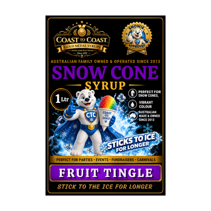 Fruit Tingle Snow Cone Syrups 1ltr - Coast to Coast Gold Medal Syrups®