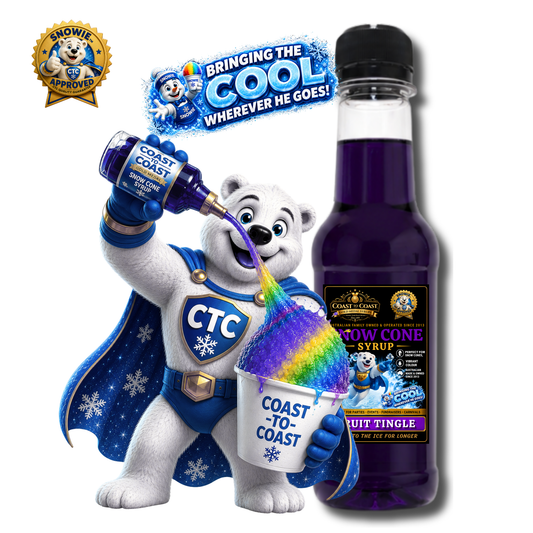 Fruit Tingle Snow Cone Syrups 250ml - Coast to Coast Gold Medal Syrups®
