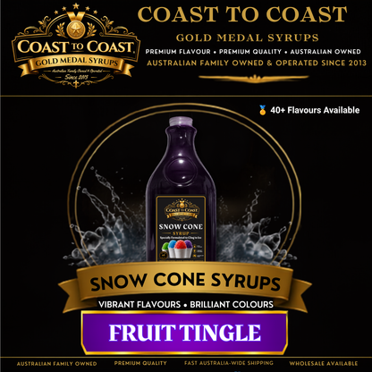 Fruit Tingle Snow Cone Syrups 2ltr - Coast to Coast Gold Medal Syrups®
