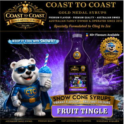 Fruit Tingle Snow Cone Syrups 2ltr - Coast to Coast Gold Medal Syrups®