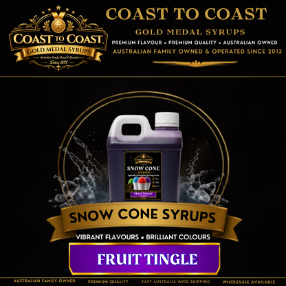 Fruit Tingle Snow Cone Syrups 1ltr - Coast to Coast Gold Medal Syrups®