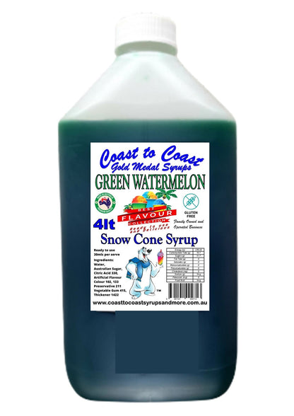 #6 Coast to Coast Gold Medal Syrup®, Premium Snow Cone Syrup 4ltr