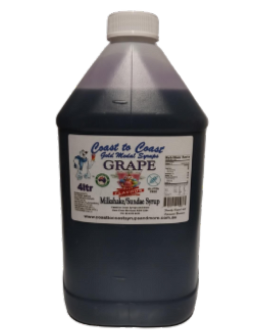 #4 Grape, Milkshake/Sundae Toppings 4ltr, Coast to Coast Gold Medal Syrups®