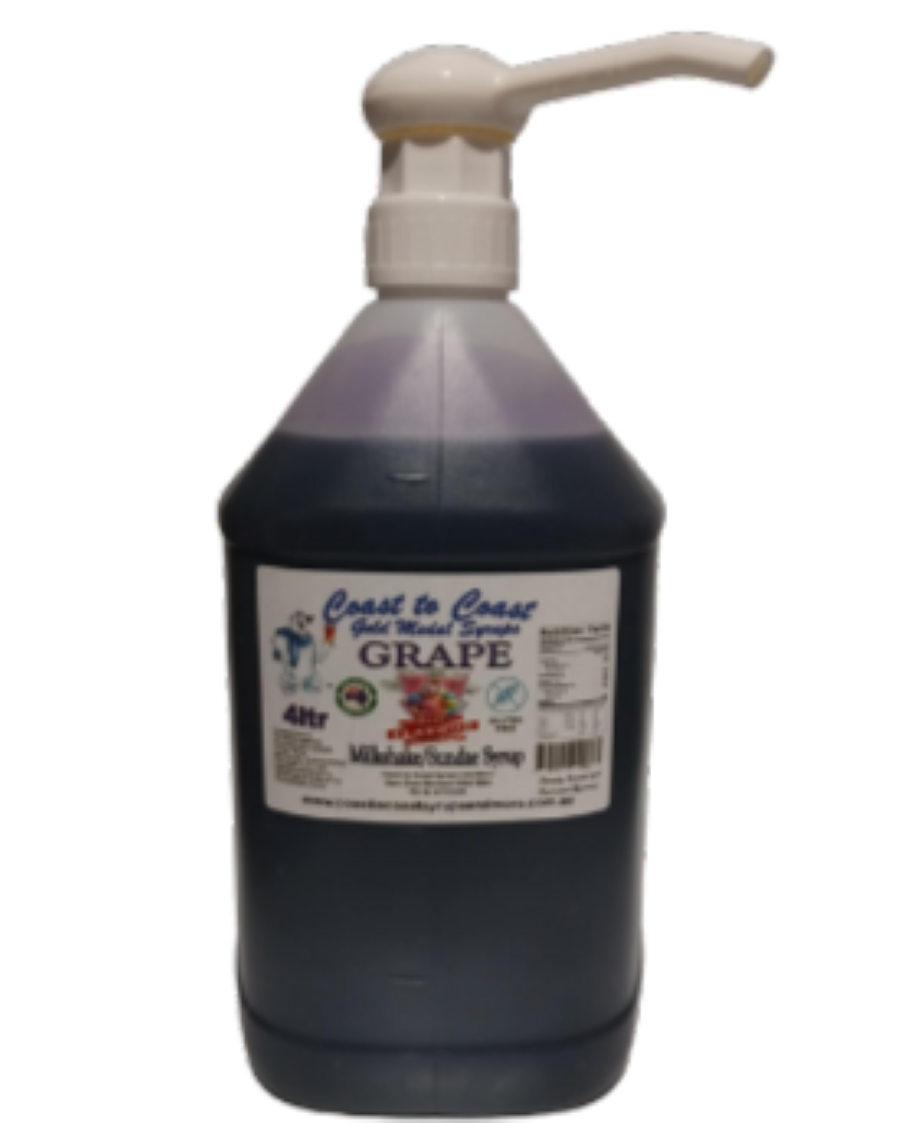 #4 Grape, Milkshake/Sundae Toppings 4ltr with pump, Coast to Coast Gold Medal Syrups®
