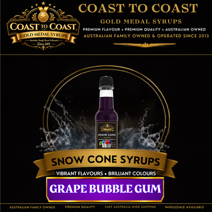 Grape Snow Cone Syrups 250ml - Coast to Coast Gold Medal Syrups®