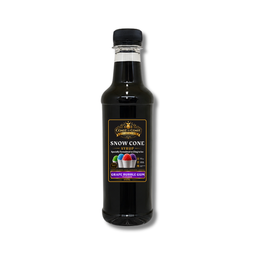 Grape Bubble Gum Snow Cone Syrups 375ml - Coast to Coast Gold Medal Syrups®