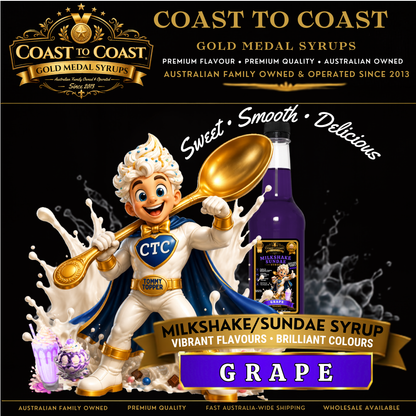 Grape, Milkshake/Sundae toppings 500ml - Coast to Coast Gold Medal Syrups®