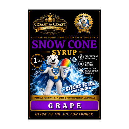 Grape Snow Cone Syrups 1ltr - Coast to Coast Gold Medal Syrups®