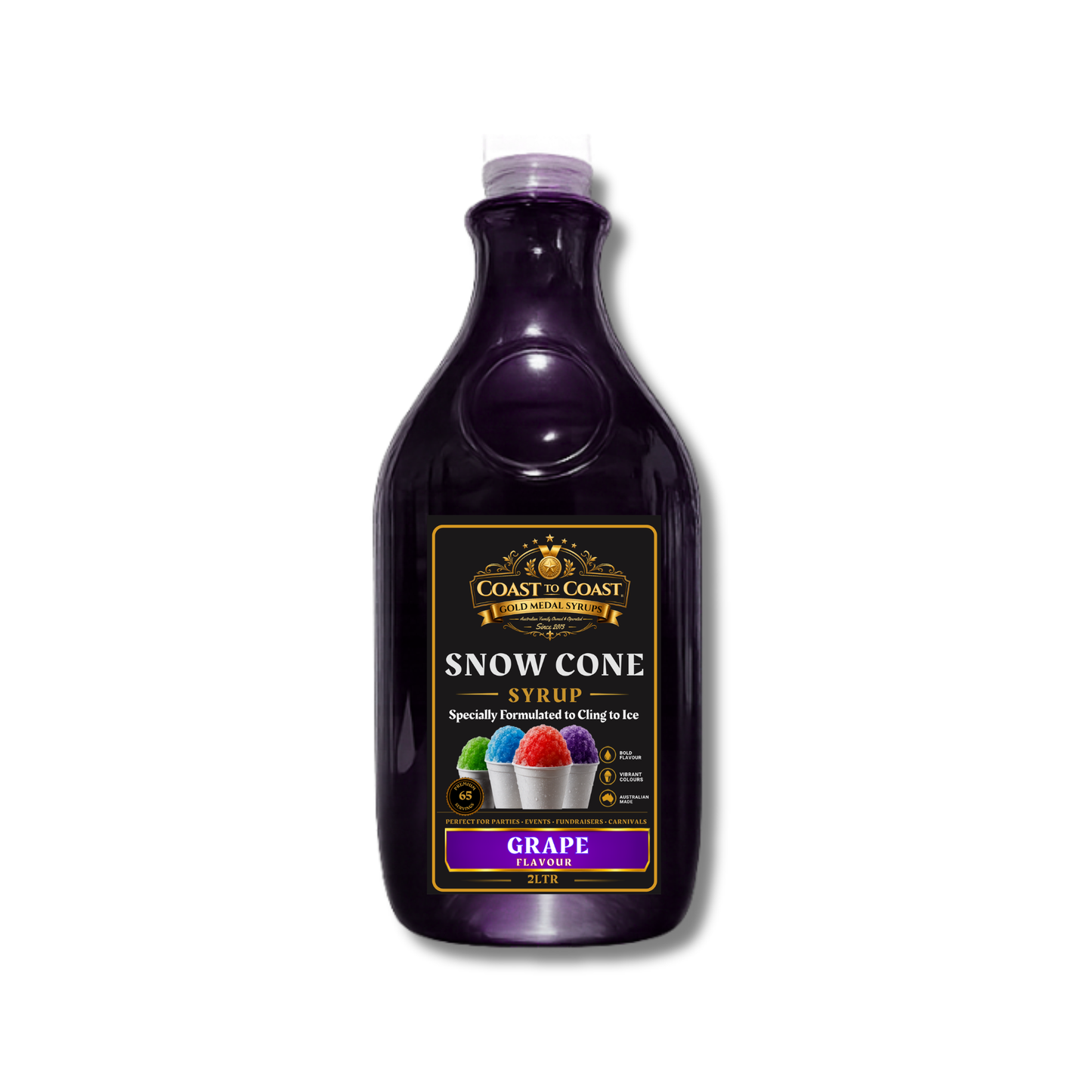 Grape Snow Cone Syrups 2ltr - Coast to Coast Gold Medal Syrups®