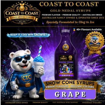 Grape Snow Cone Syrups 2ltr - Coast to Coast Gold Medal Syrups®